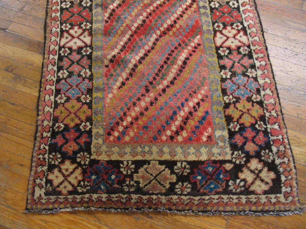 19th Century W. Persian Kurdish Carpet ( 3'3