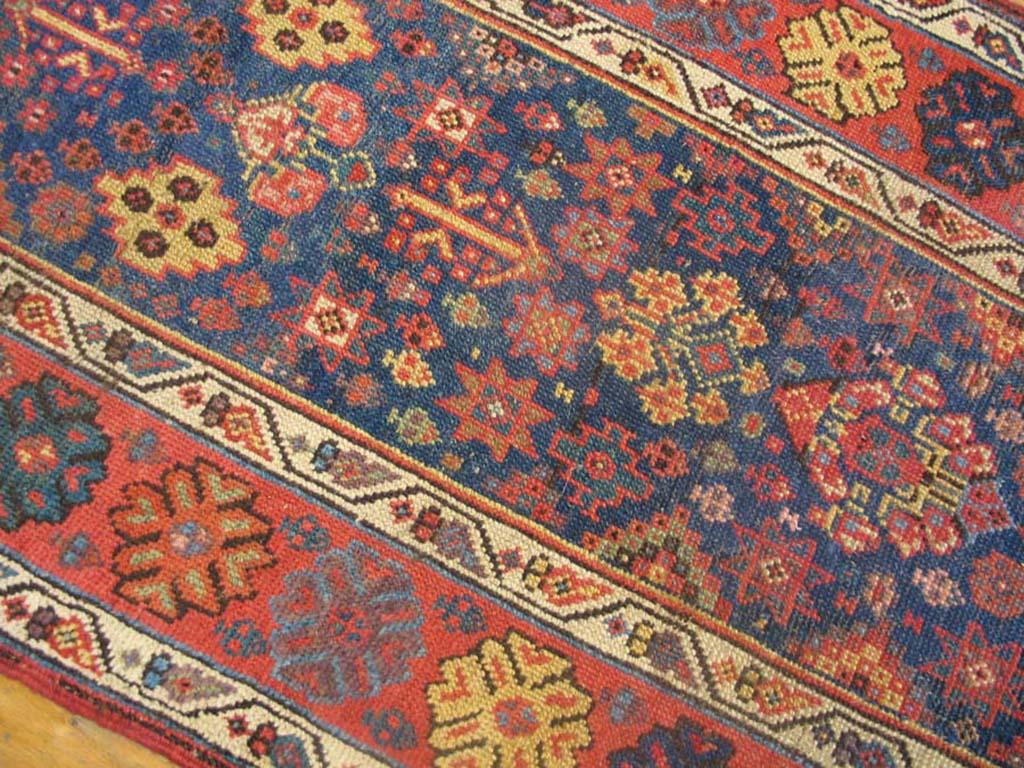 Late 19th Century 19th Century W. Persian Kurdish Carpet ( 3' x 14' - 90 x 427 ) For Sale
