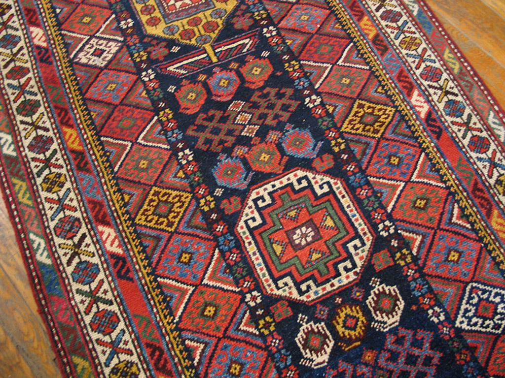 Early 20th Century W. Persian Kurdish Carpet ( 3'5