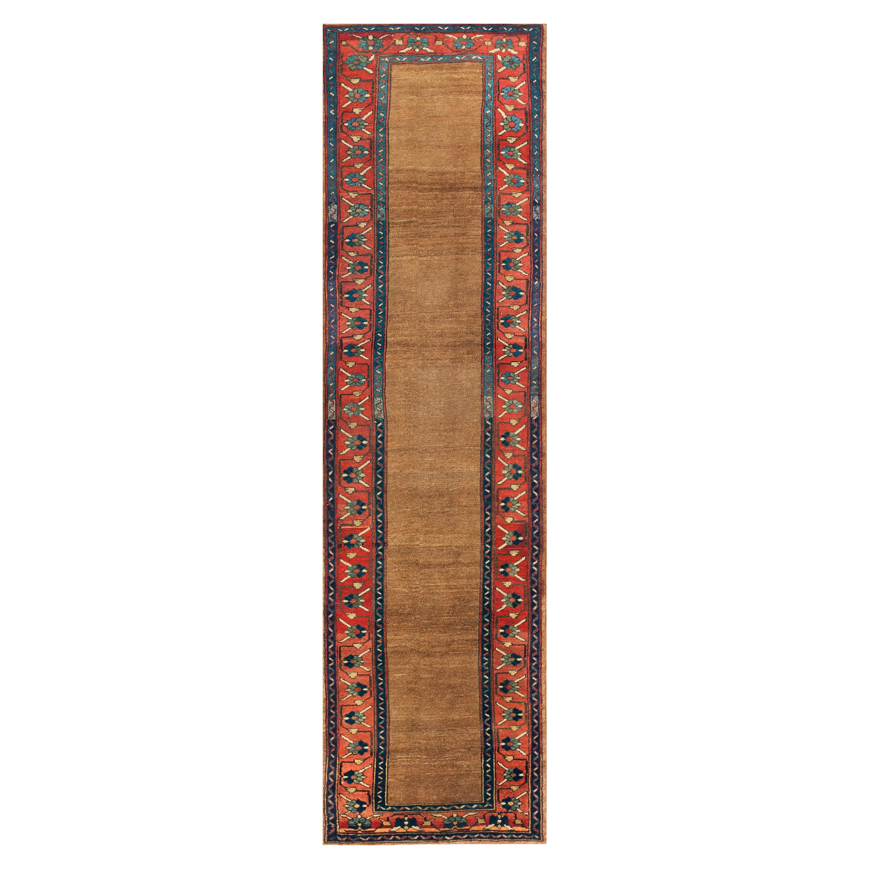 Late 19th Century W. Persian Kurdish Runner Carpet ( 3' x 10' - 91 x 328 ) For Sale