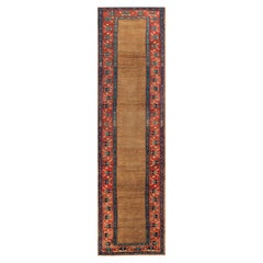 Antique Late 19th Century W. Persian Kurdish Runner Carpet ( 3' x 10' - 91 x 328 )