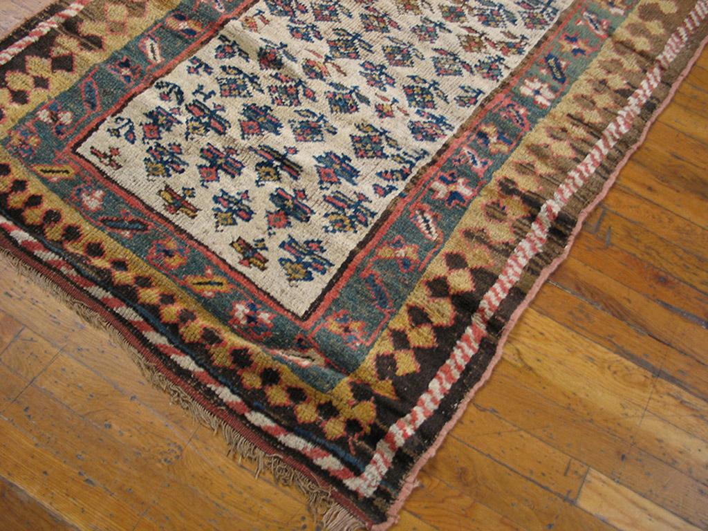 Hand-Knotted Antique Persian Kurdish Rug For Sale