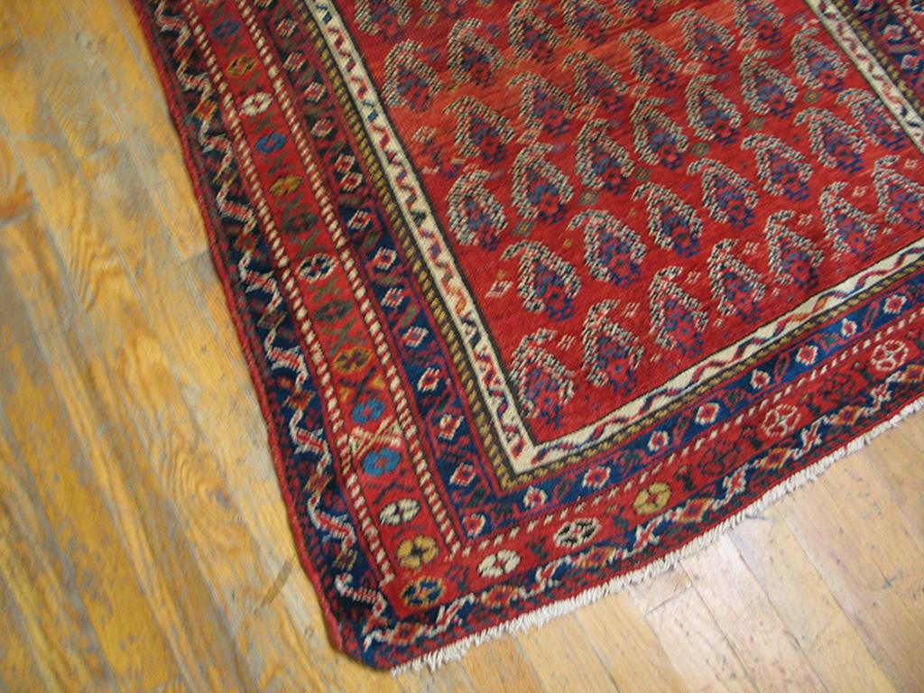 Hand-Knotted Early 20th Century Kurdish Carpet ( 3'5