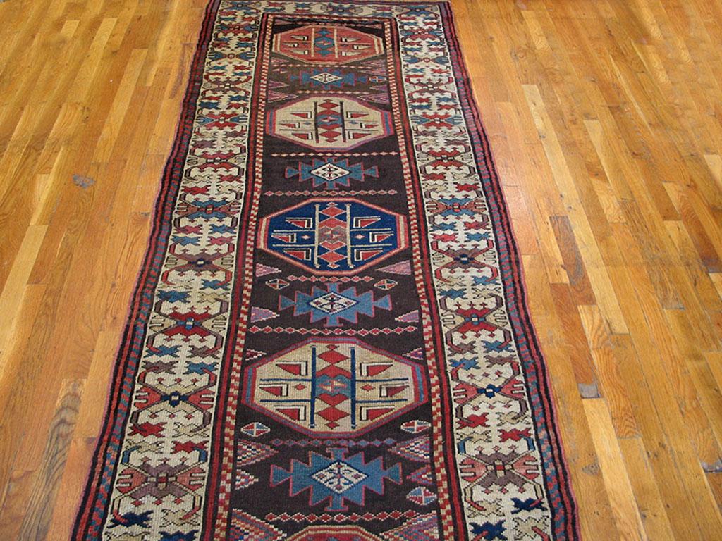 Late 19th Century 19th Century W. Persian Kurdish Carpet ( 3'5