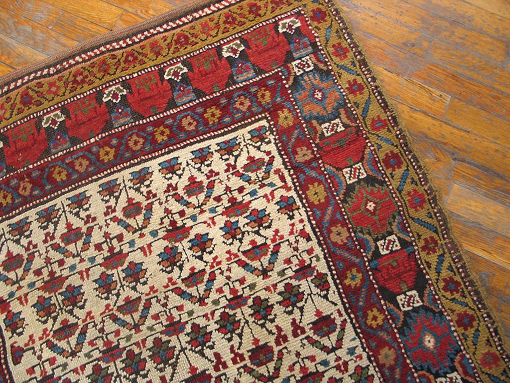 Mid 19th Century Persian Kurdish Carpet ( 3'6