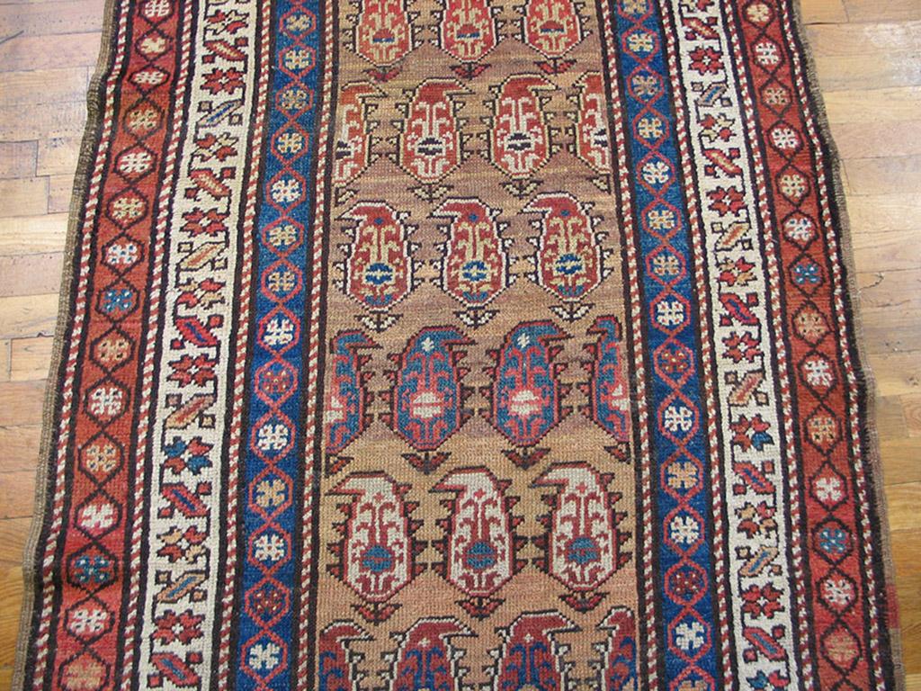Antiker persischer kurdischer Teppich 3' 6