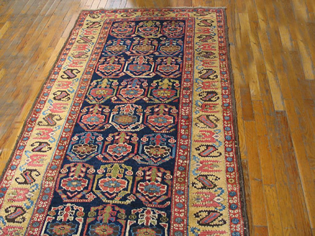 Mid-19th Century Mid 19th Century W. Persian Kurdish Carpet ( 3'6