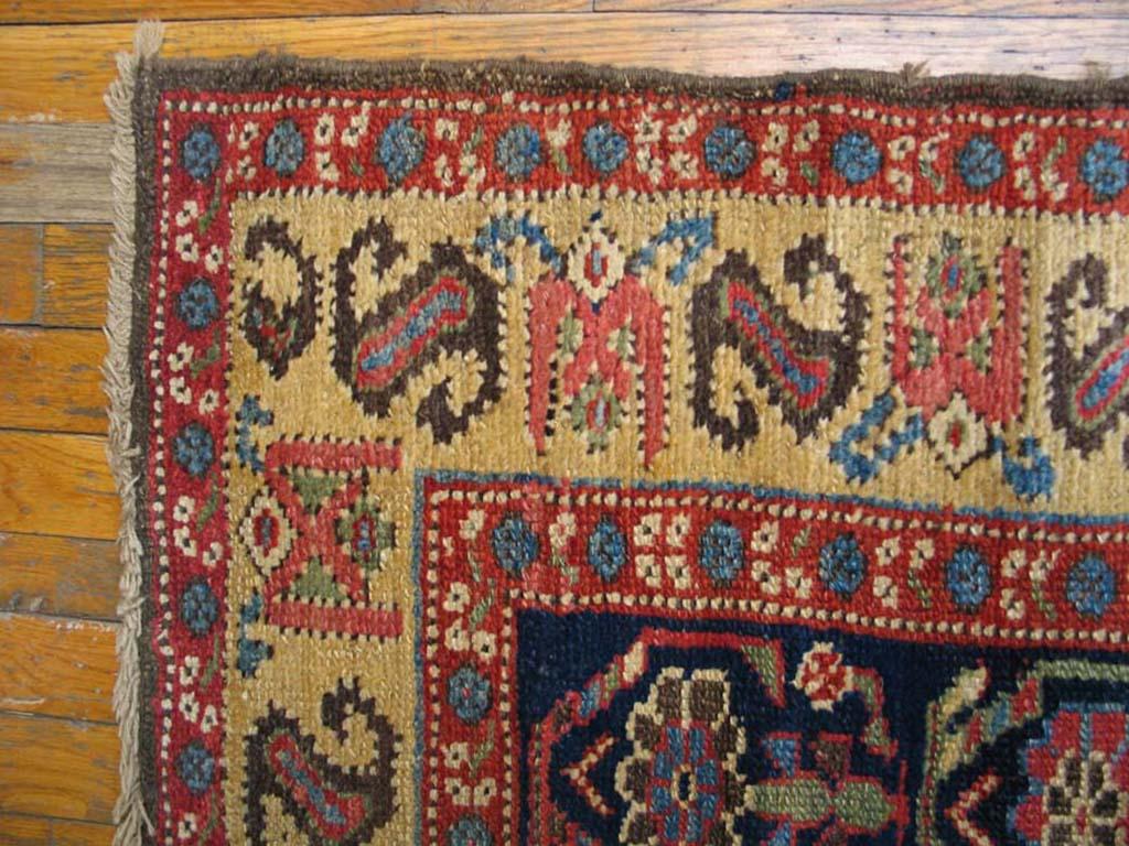 Wool Mid 19th Century W. Persian Kurdish Carpet ( 3'6