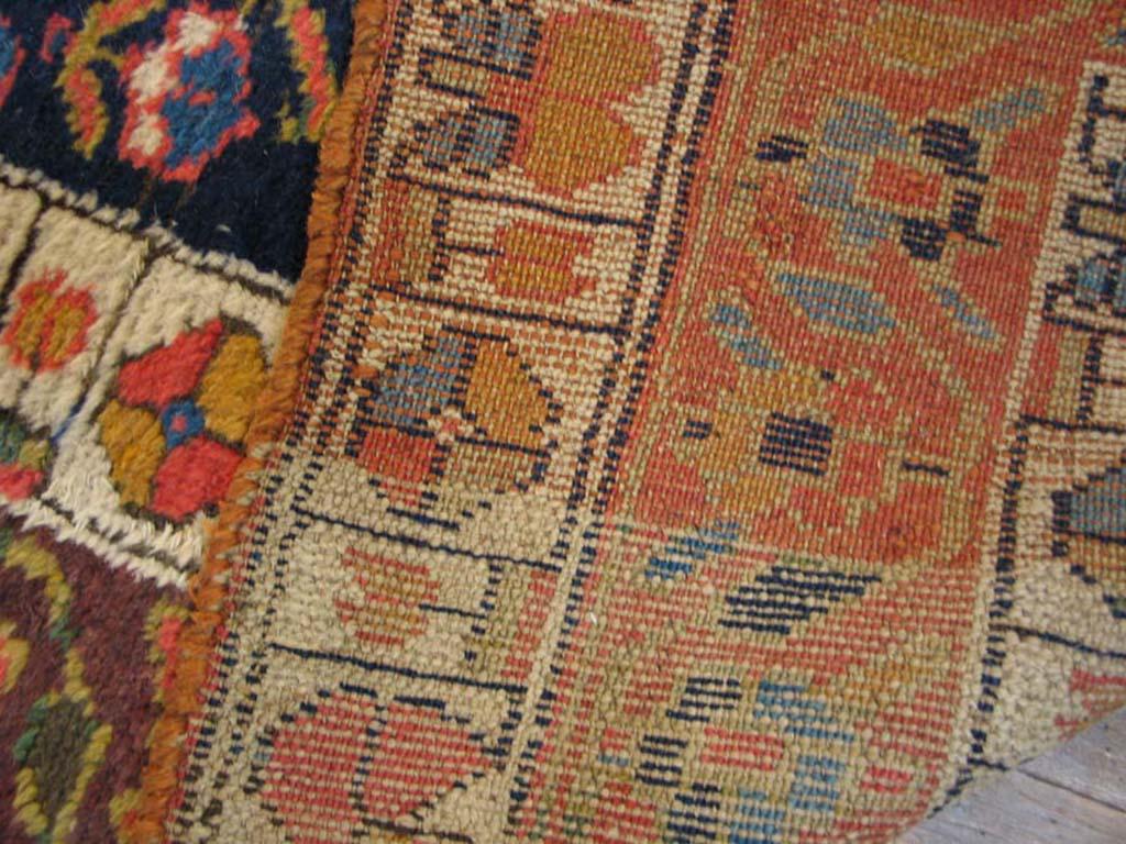 Wool Late 19th Century Persian Kurdish Carpet ( 3'7