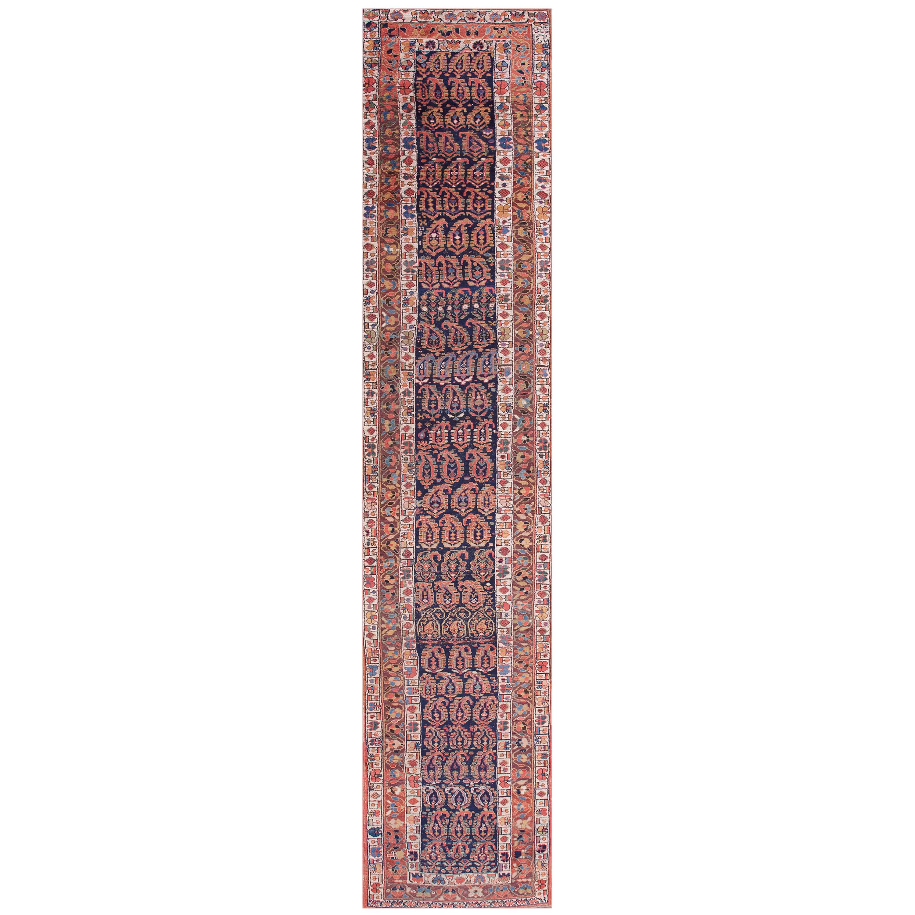 Late 19th Century Persian Kurdish Carpet ( 3'7" x 17'3" - 109 x 526 ) For Sale