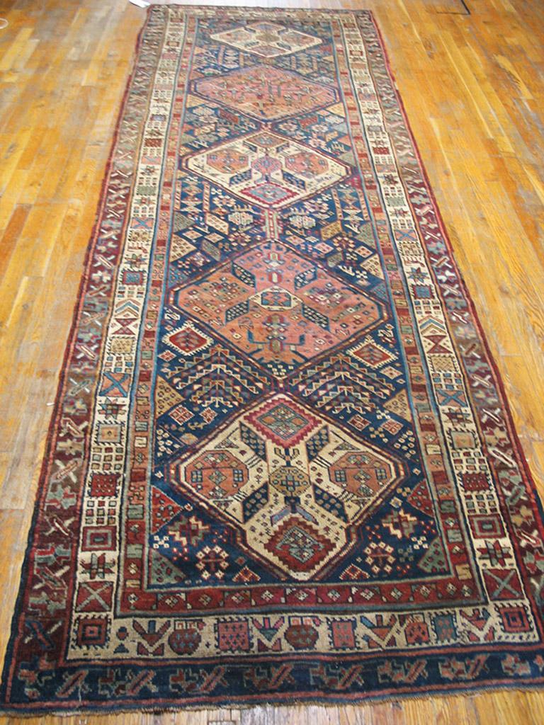 Antique Persian Kurdish rug. Size: 3'9