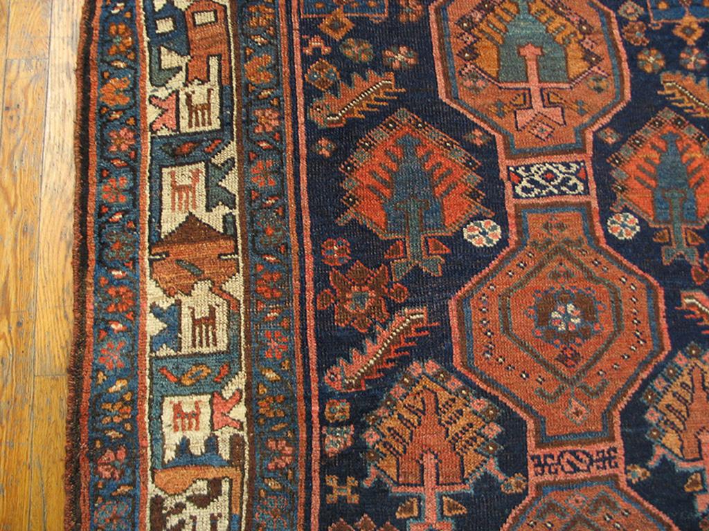 Wool Early 20th Century W. Persian Kurdish Rug ( 4' x 6'6