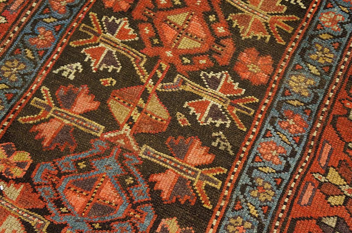 Wool Late 19th Century W. Persian Kurdish Carpet ( 4' x 8'9
