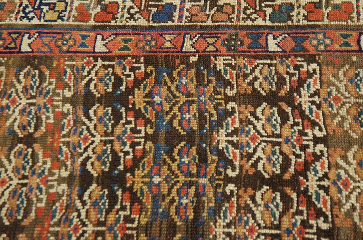 Late 19th Century W. Persian Kurdish Carpet ( 4' x 9'6