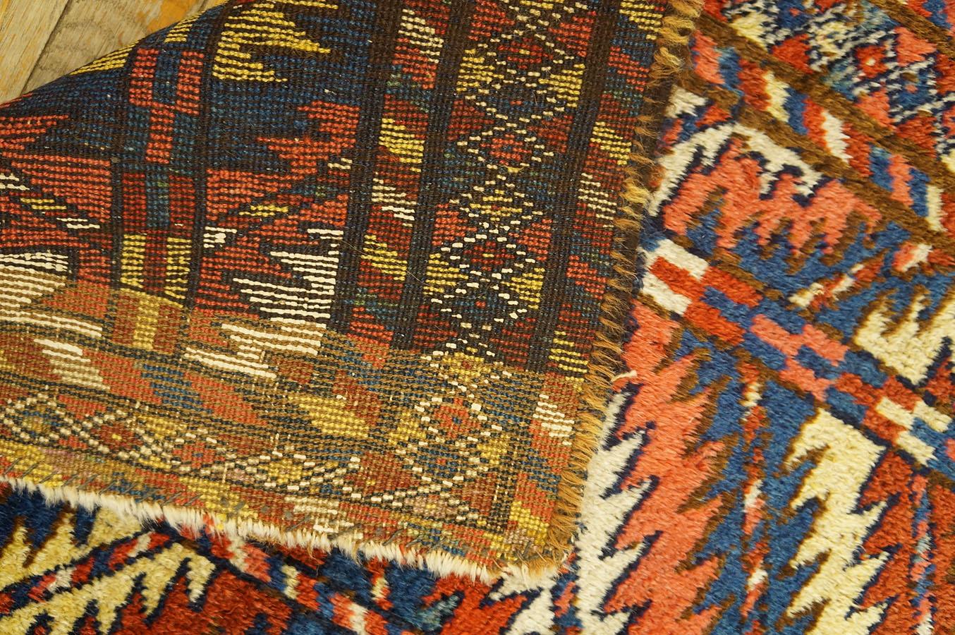 Late 19th Century NE Persian Quchan Carpet ( 4' x 4' 10'' - 122 x 147 cm )  For Sale 7