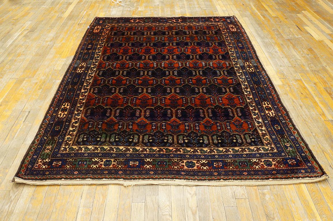 Wool Early 20th Century Persian Malayer Carpet ( 4'11