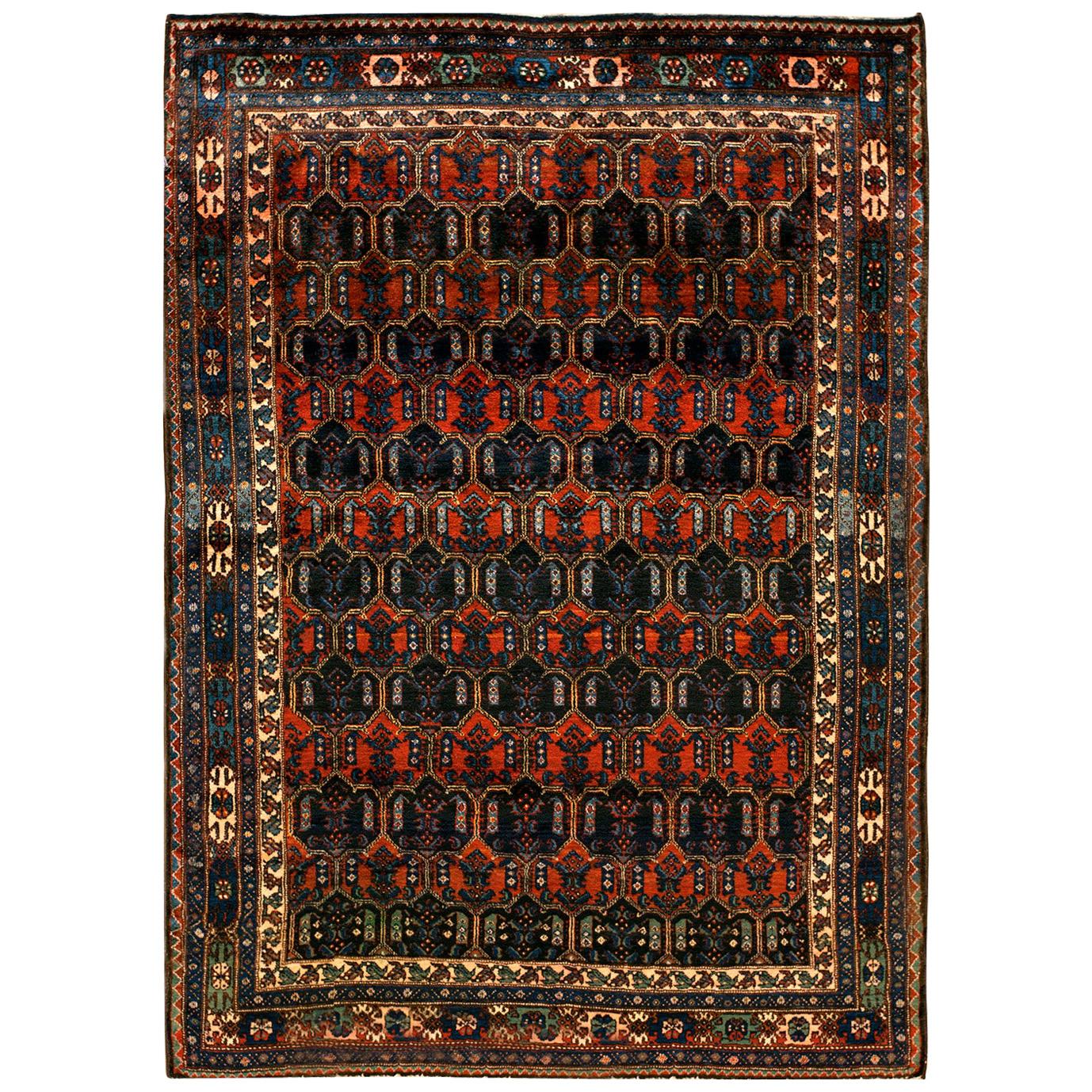 Early 20th Century Persian Malayer Carpet ( 4'11" x 6'10" - 150 x 208 ) For Sale