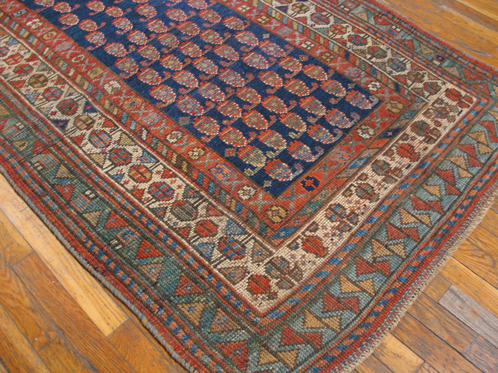 Hand-Knotted Antique Persian Kurdish Rug For Sale