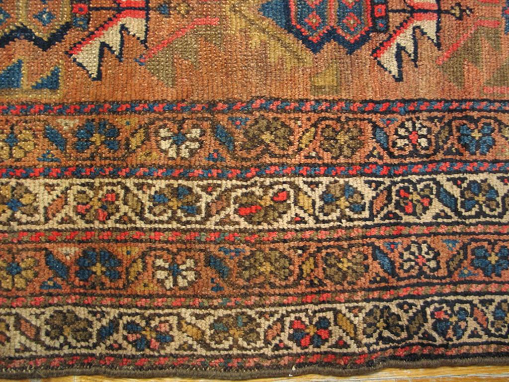 Wool Early 20th Century W. Persian Kurdish Carpet ( 4'6