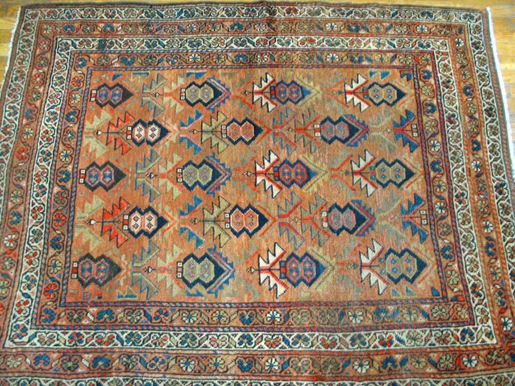 Early 20th Century W. Persian Kurdish Carpet ( 4'6