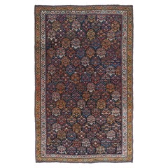 Antiker persischer Kurdischer Teppich 4'7'' x 7'6''