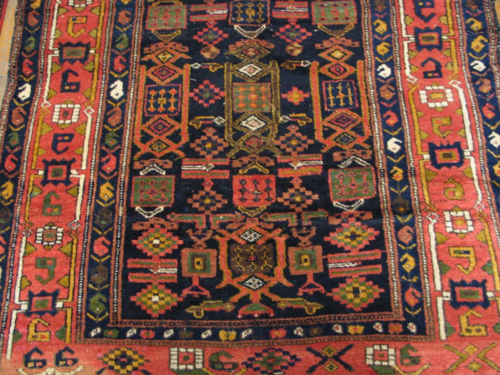 Early 20th Century W. Persian Kurdish Carpet ( 4'9