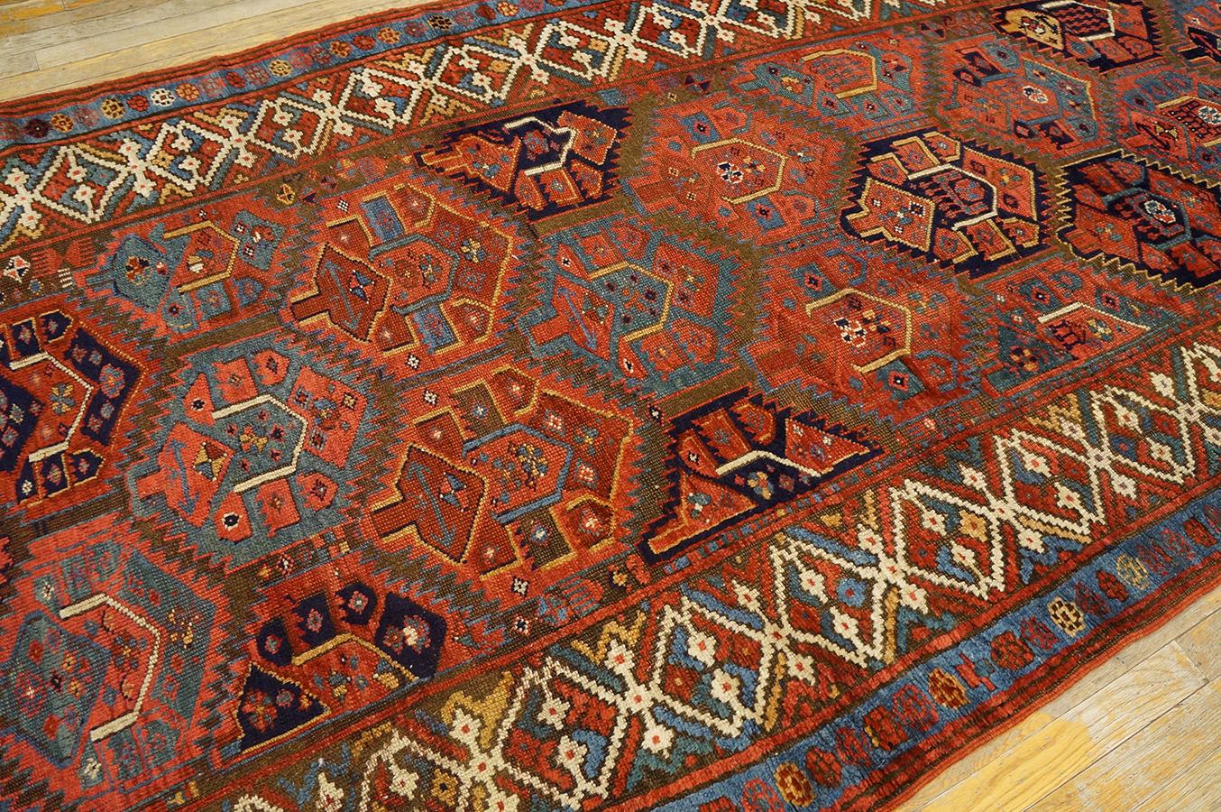 Antique Persian Kurdish Rug 5' 0'' x 10' 6'' For Sale 5