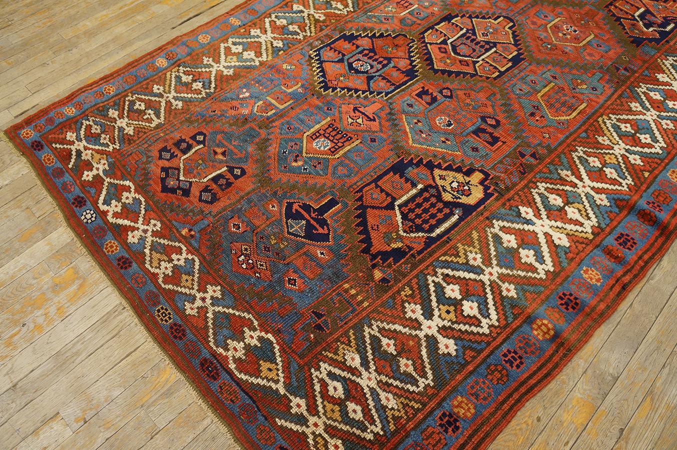 Hand-Knotted Antique Persian Kurdish Rug 5' 0'' x 10' 6'' For Sale
