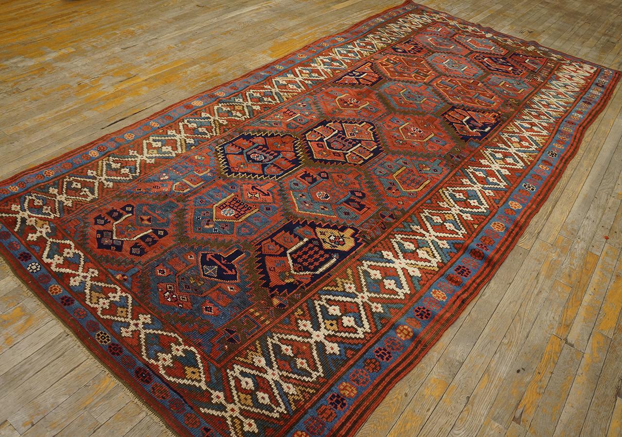 Antique Persian Kurdish Rug 5' 0'' x 10' 6'' In Good Condition For Sale In New York, NY