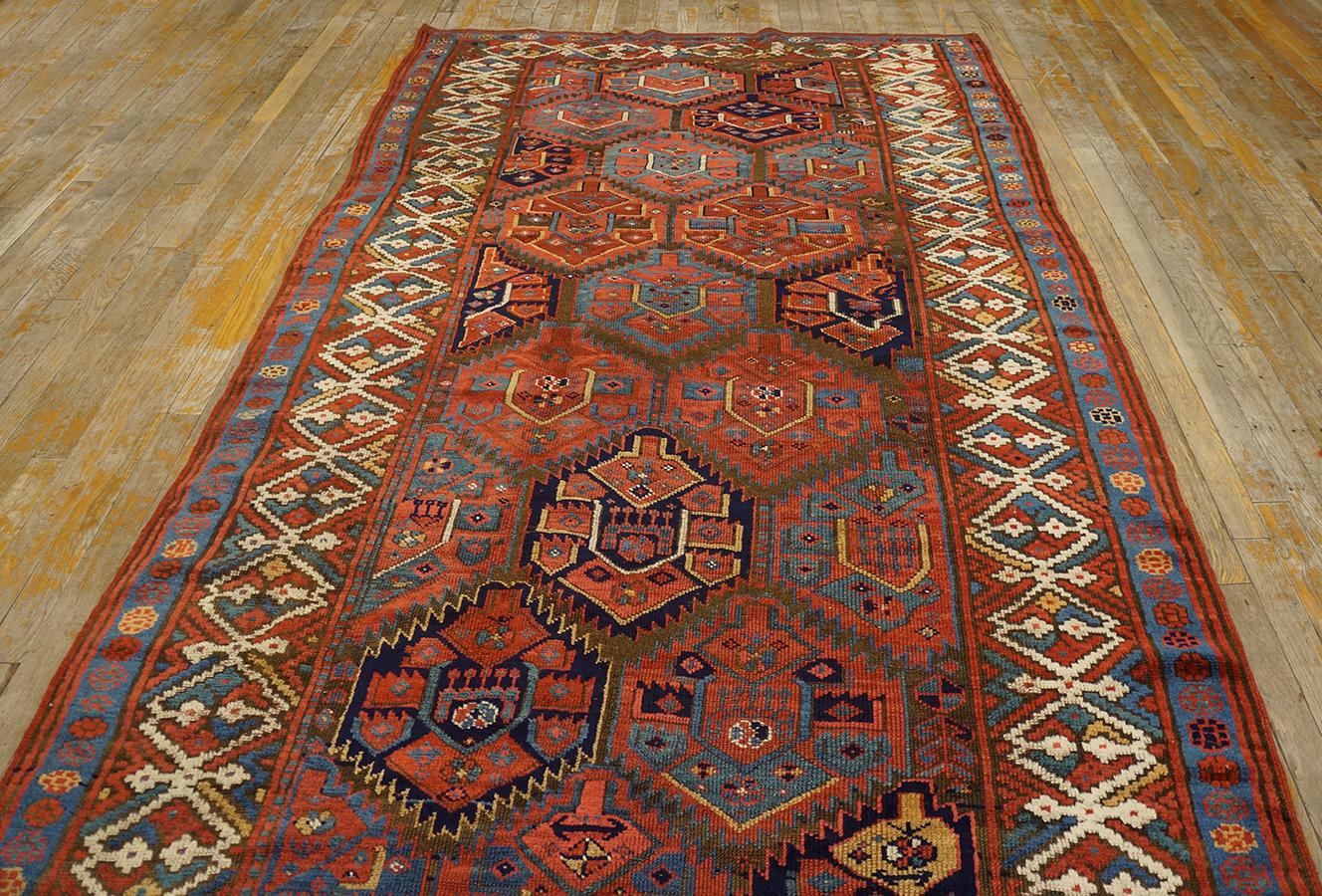 Late 19th Century Antique Persian Kurdish Rug 5' 0'' x 10' 6'' For Sale