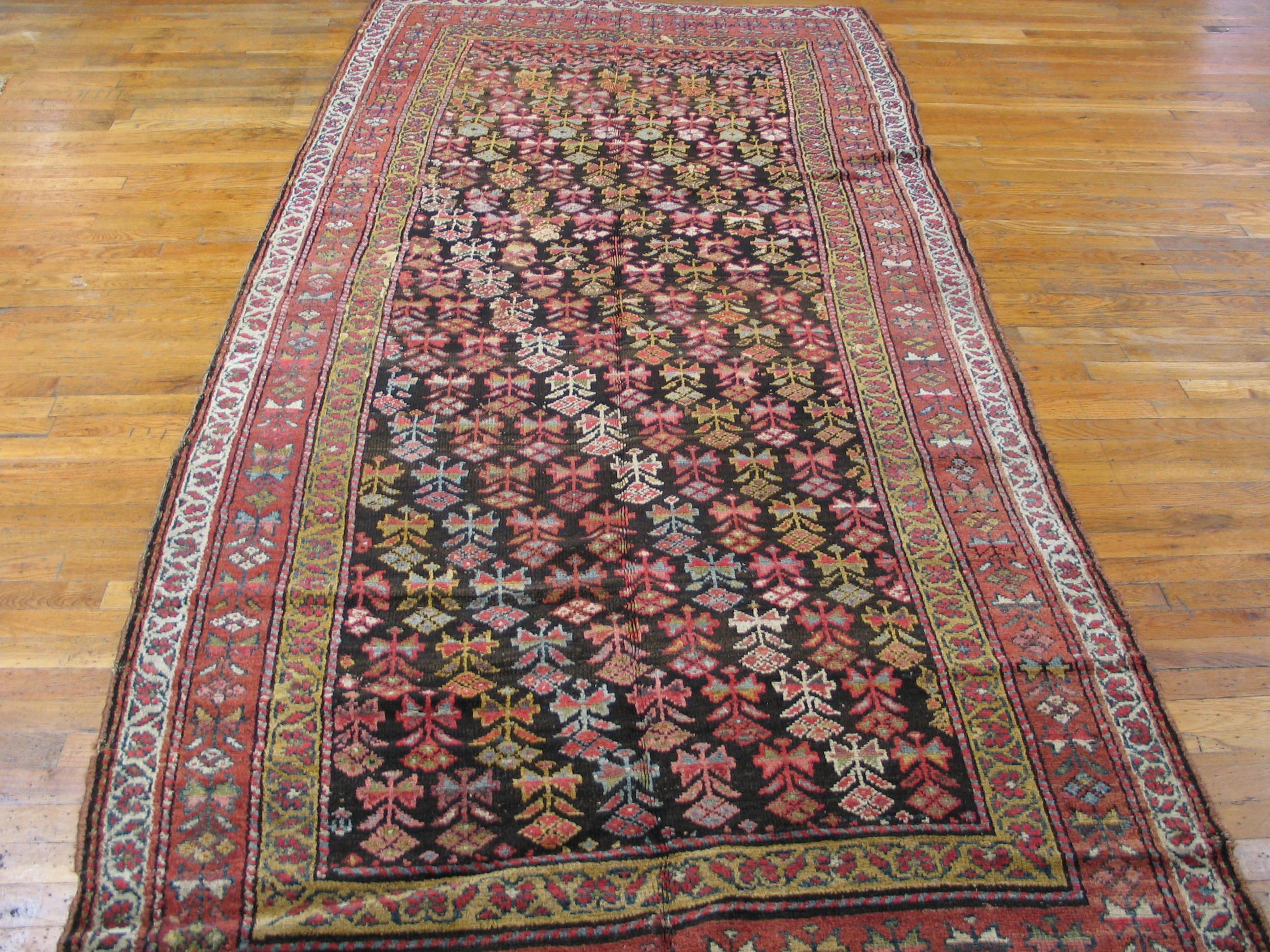 Early 20th Century Persian Kurdish Carpet ( 5' x 10'6