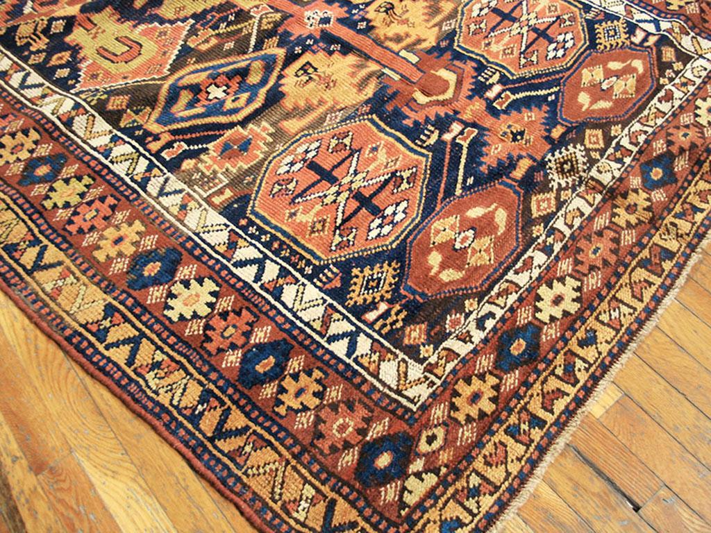 Hand-Knotted Antique Persian Kurdish Rug For Sale