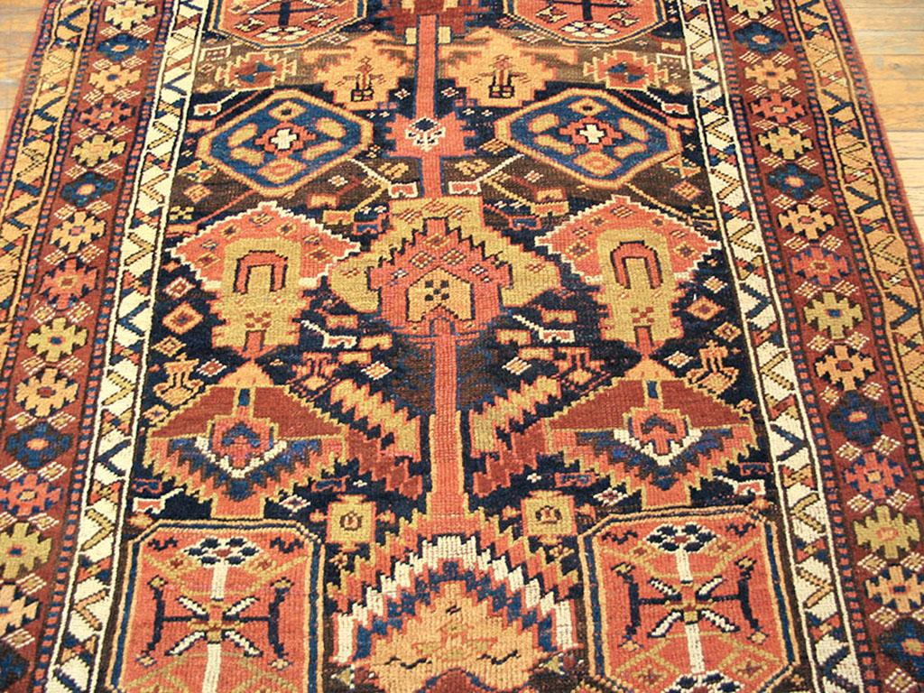 Wool Antique Persian Kurdish Rug For Sale