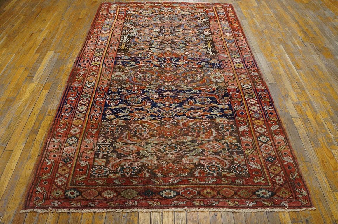 Hand-Knotted 19th Century W. Persian Kurdish Carpet ( 5' X 8' - 152 X 244 ) For Sale