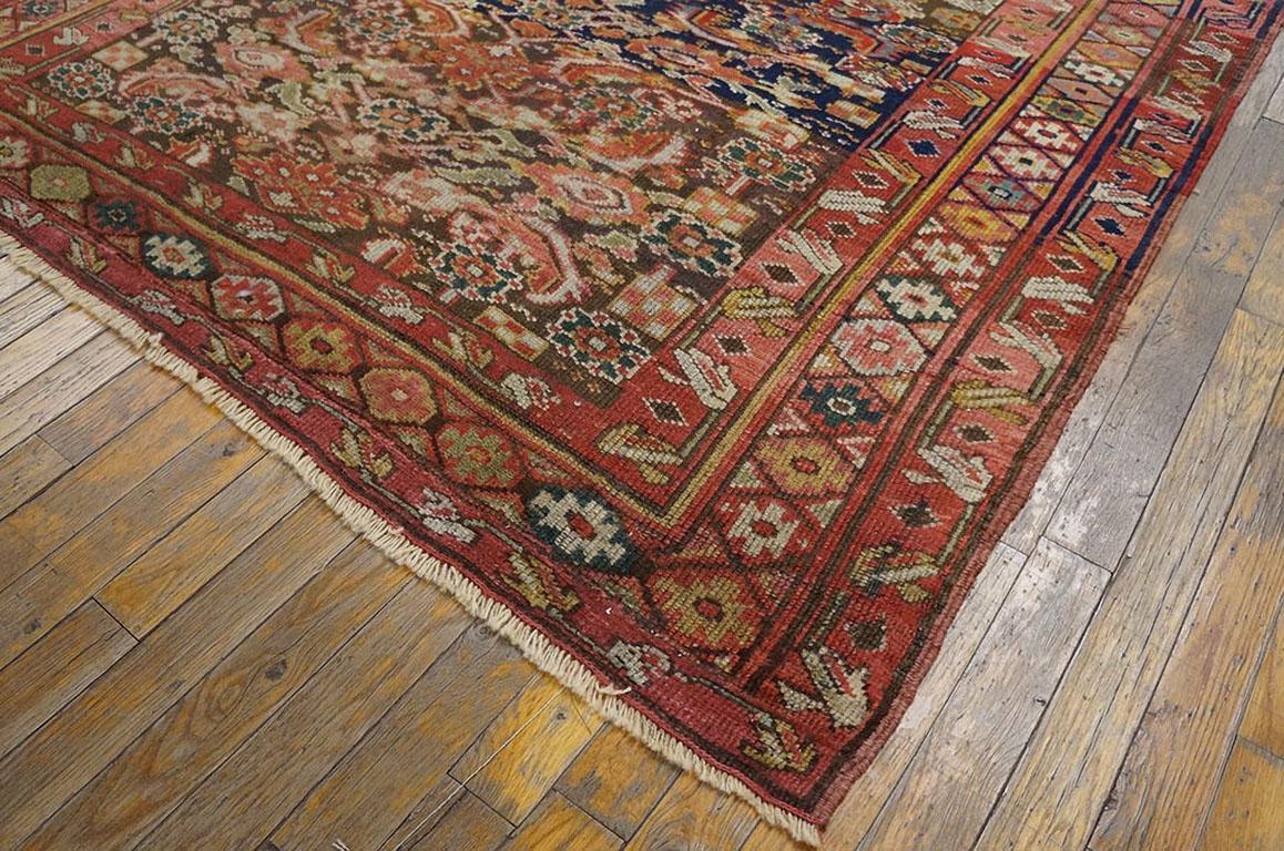 Annodato a mano Tappeto curdo persiano del XIX secolo ( 5' X 8' - 152 X 244 ) in vendita