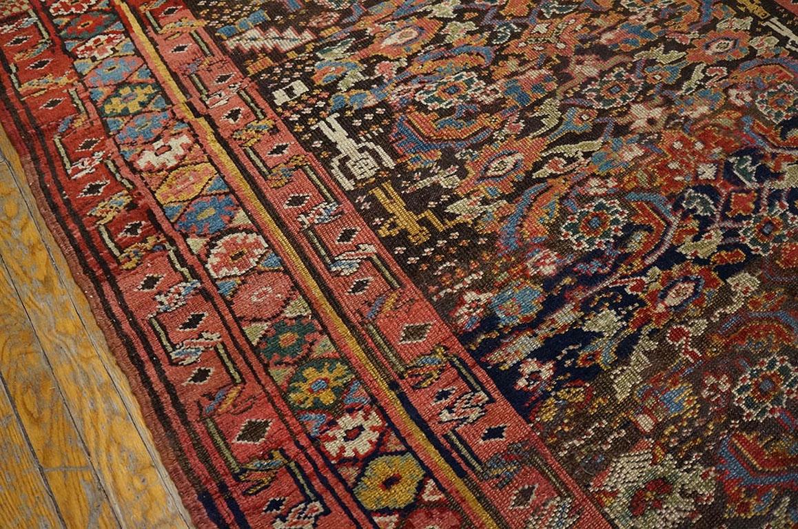 Metà XIX secolo Tappeto curdo persiano del XIX secolo ( 5' X 8' - 152 X 244 ) in vendita