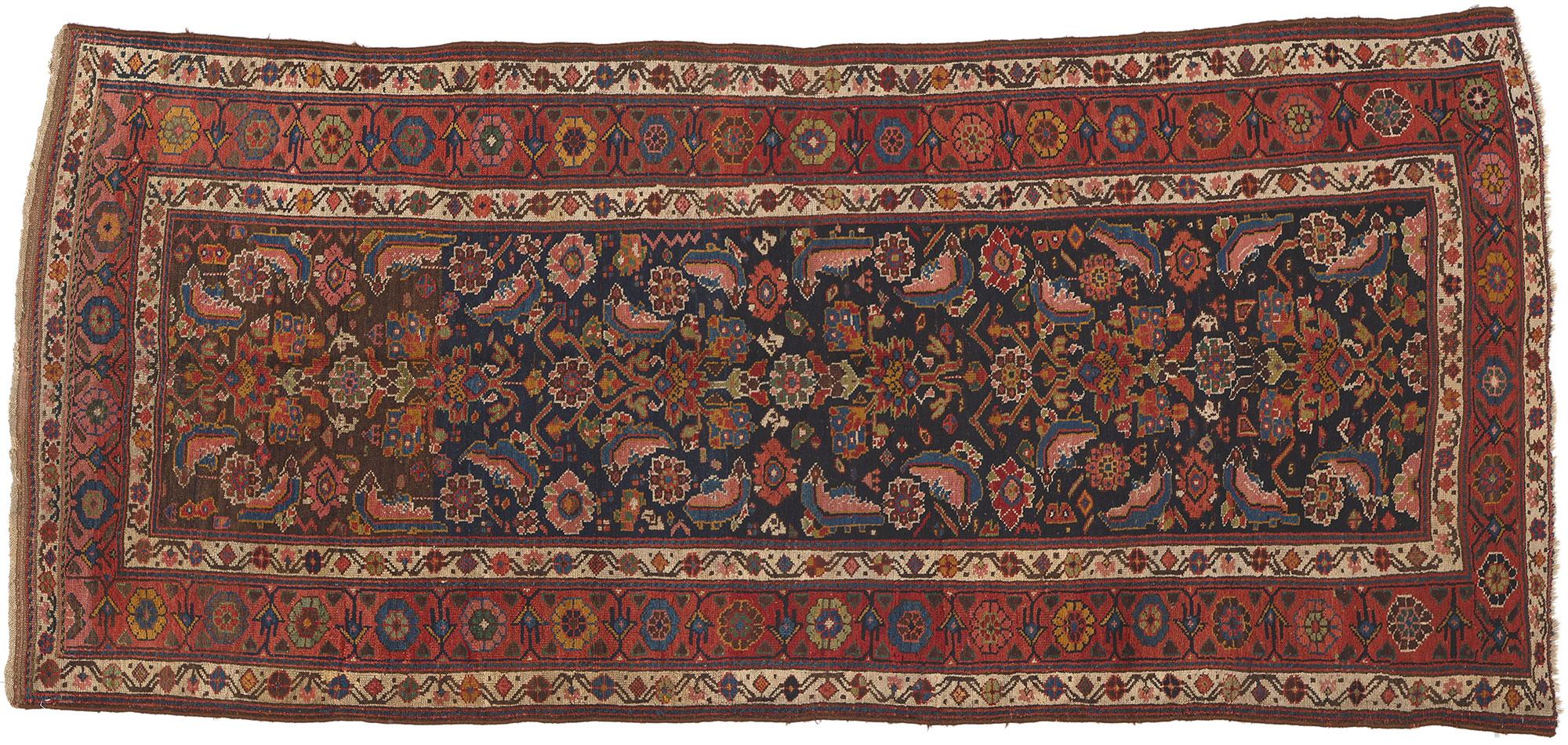 Antique Persian Kurdish Rug, Artisanal Excellence Meets Subtle Sophistication For Sale 1