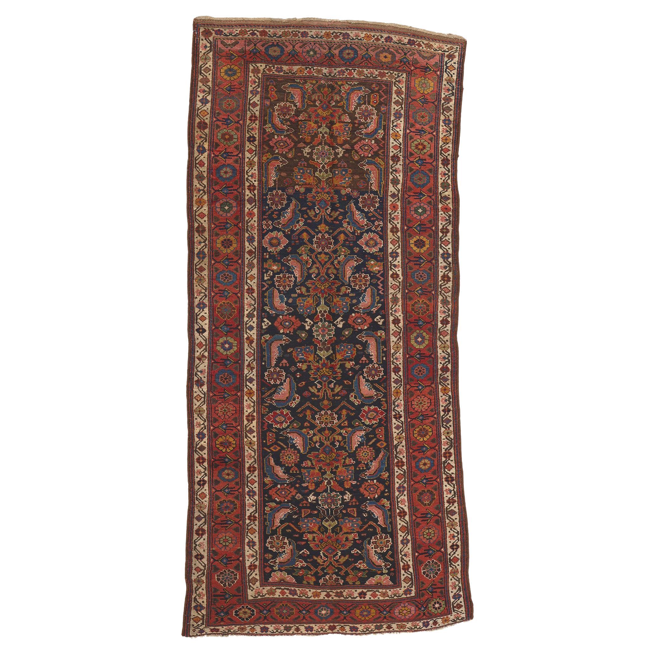 Antique Persian Kurdish Rug, Artisanal Excellence Meets Subtle Sophistication For Sale