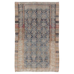 Antique Persian Kurdish Rug Featuring Ornate All-Over Geometric 4'5 x 7'7