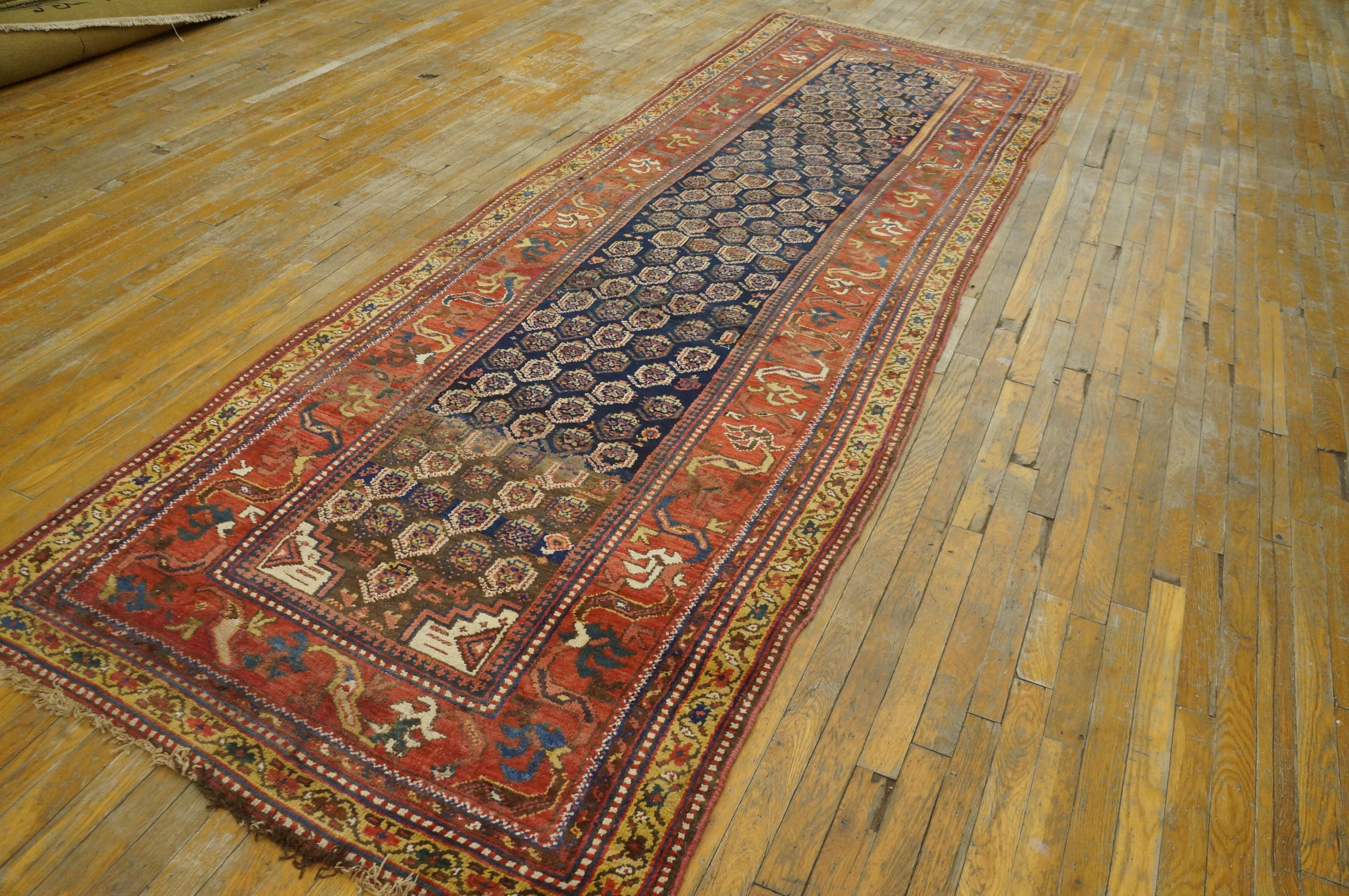 Tapis persan kurde du début du 20e siècle W. ( 3'10