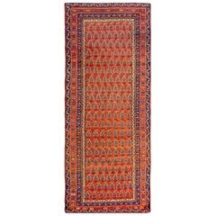 Early 20th Century Kurdish Carpet ( 3'5" x 8'8" - 104 x 265 )