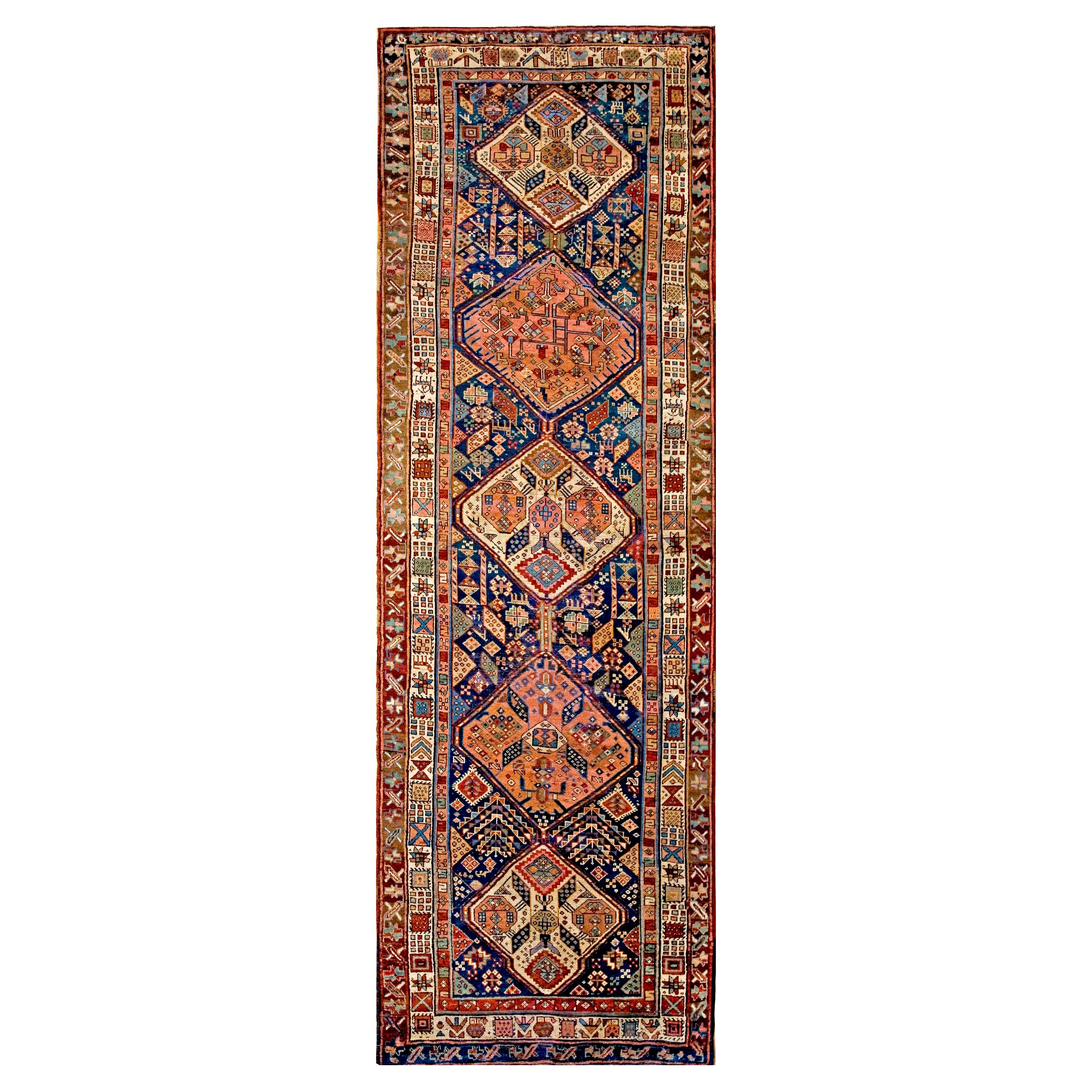 Antique Persian Kurdish Rug For Sale