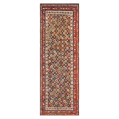 Antique Late 19th Century W. Persian Kurdish Carpet ( 3'6" x 10' - 107 x 305 )