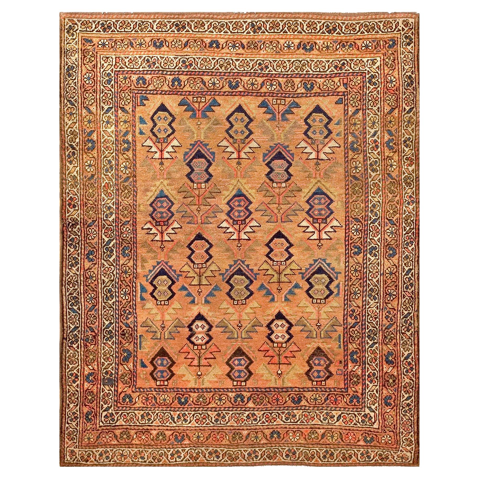 Tappeto curdo persiano dell'inizio del XX secolo ( 4'6" x 5'7" - 137 x 170 )