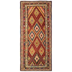 Antiker persischer kurdischer Teppich 4' 2 Zoll x 9' 8 Zoll