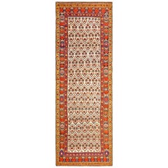 Antique Mid 19th Century Persian Kurdish Carpet ( 3'6" x 10'6" - 107 x 320 )