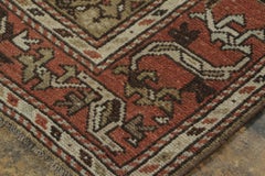 Antique Persian Kurdish Rug in Polychromatic Geometric Patterns - Rug & Kilim