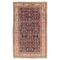 Antique Persian Kurdish Rug with Herati Pattern on A Blue Field 4
1 x 7
7