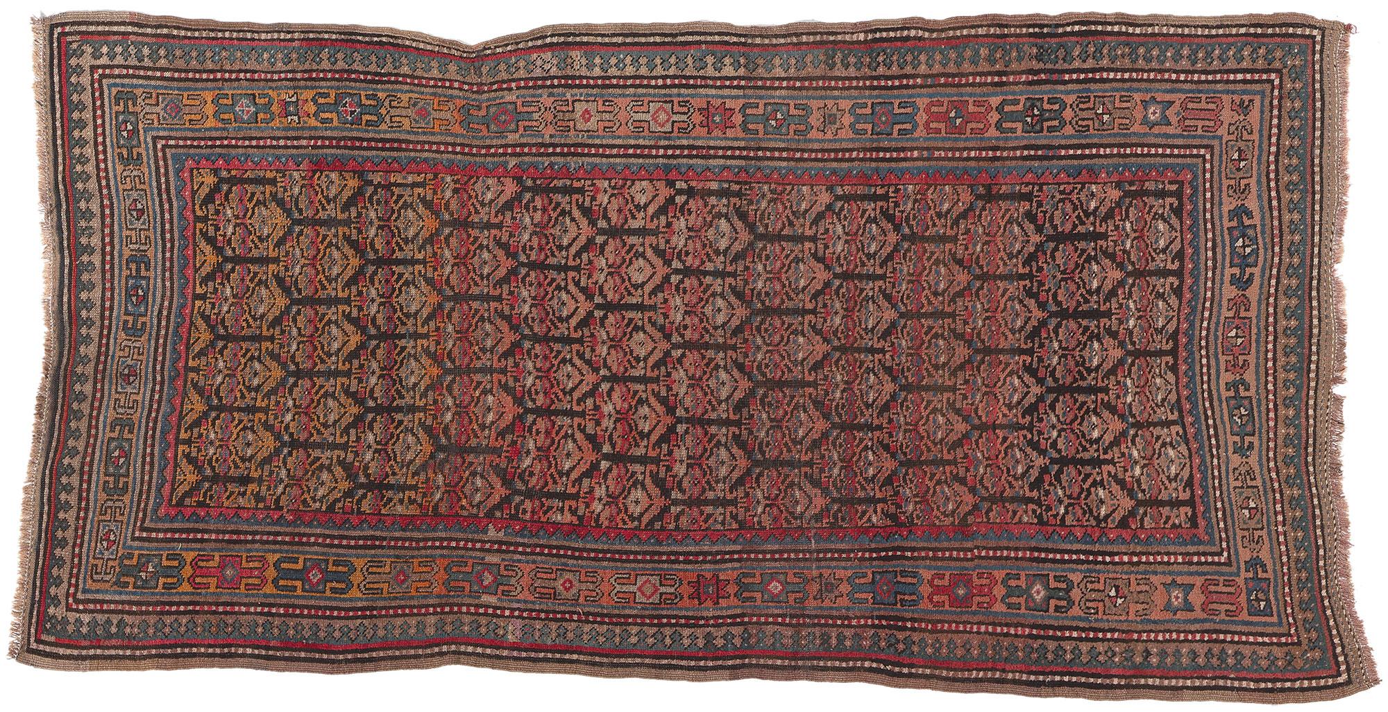 Antique Persian Kurdish Rug, Rugged Beauty Meets Laid-Back Luxury For Sale 3