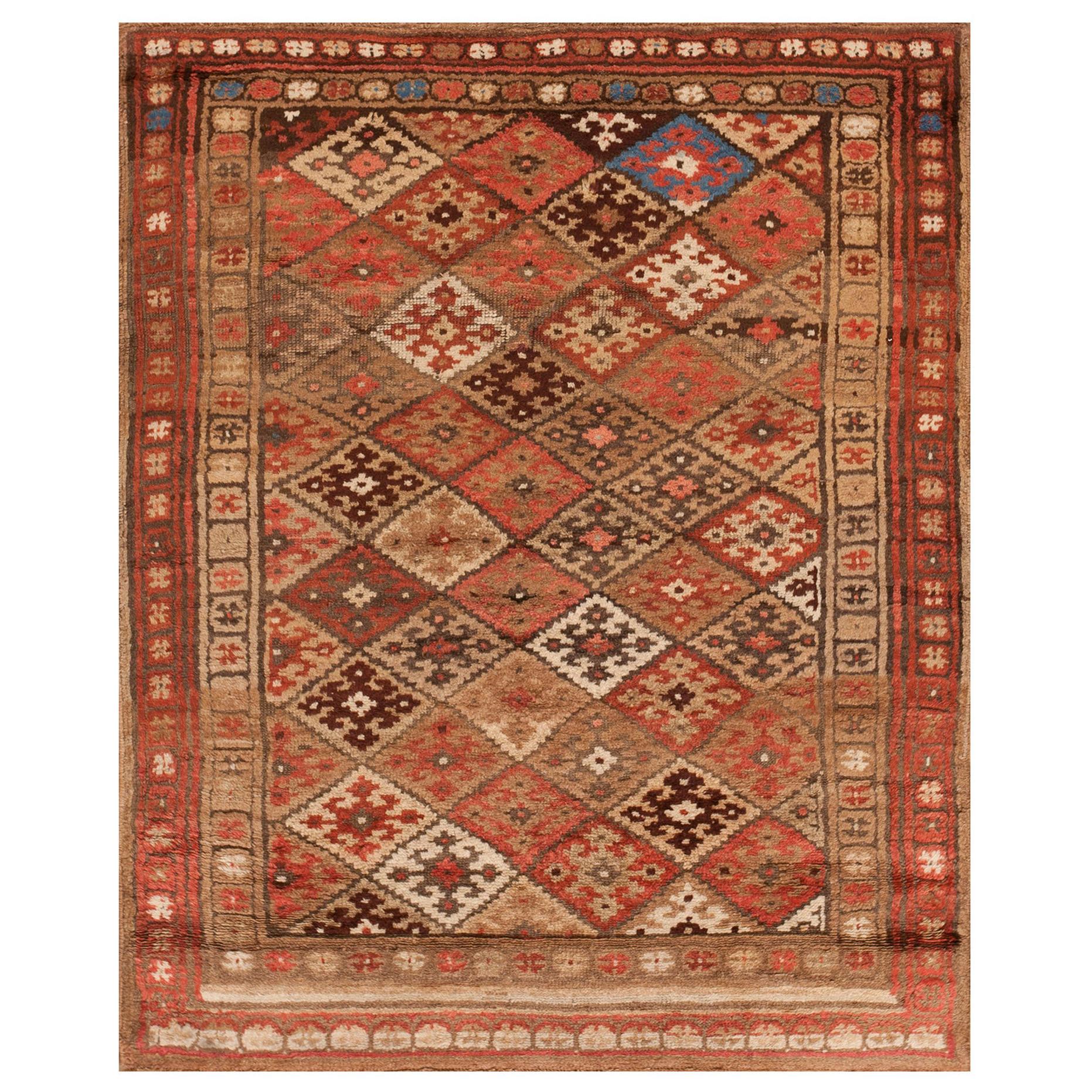 Early 20th Century W.  Persian Kurdish Carpet ( 4'6" x 5'4" - 137 x 163 )